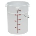 Cambro Cambro 22 qt. Plastic Natural White Pail With Bail Handle PWB22148